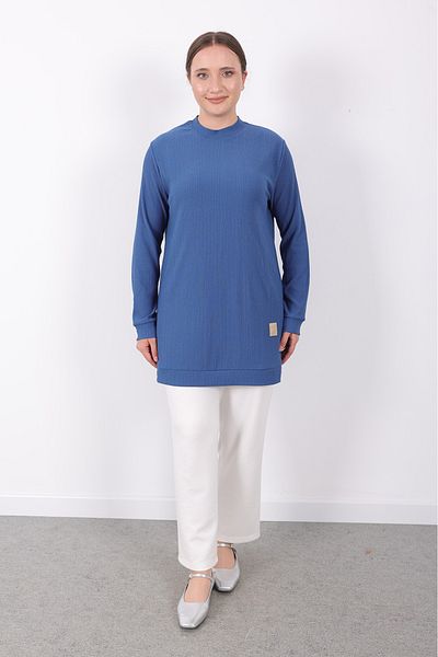 Linvey Comfortable Seasonal Daily Wrinkle Fabric Short Sleeve Sports Tunic