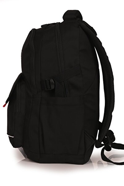 ÇÇS Young 51585 Black Large Volume Anti-Sweat School Backpack - Back Support