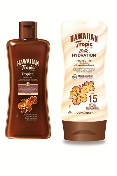 Hawaiian Tropic Hindistan Cevizi Tropikal Yoğun Bronzlaştırıcı Yağ 200ml + Si...