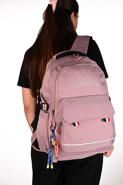 ÇÇS Young 51585 - Large Volume Pink School Backpack Anti-Sweat and Back Support