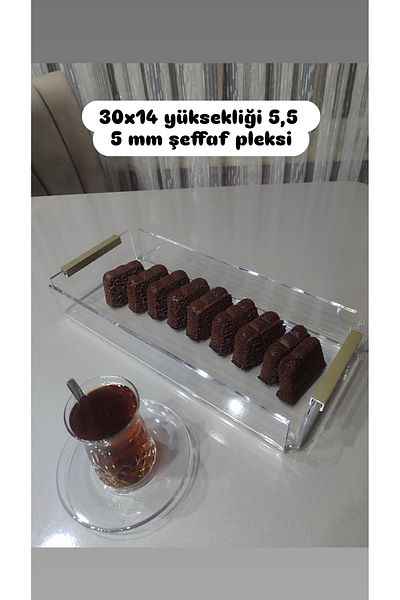 innossa pleksi dekorasyon باتوم للكيك ومقدم بمقبض مسطح زجاج شبكي شفاف 5 ملم