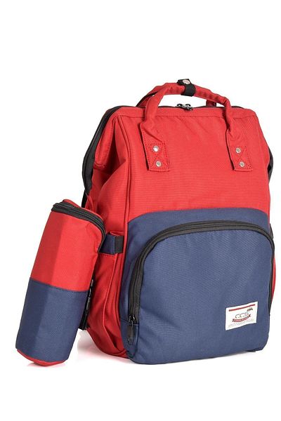 ÇÇS 16099 Mother Baby Care Backpack 2-Piece Red-Navy Blue