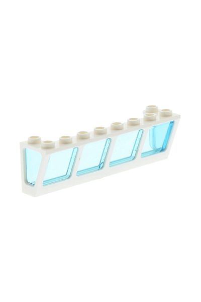 LEGO Accessories Custom Moc Glass Trend Ship 2 X 8 X 2 Transparent Blue Glass and Window 2 Pieces Will Be Sent