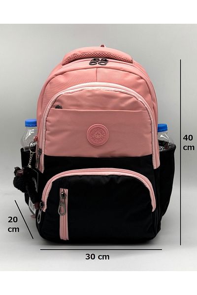 Bevitton Πρώτη σχολική τσάντα σετ 3 Unisex Παιδική τσάντα δημοτικού σχολείου Bvt-8010 Powder-Black