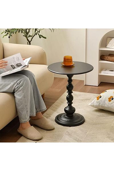 Generic Luxury Side Table for Sofa and Living Room, Antique Iron Bedside Table for Balcony