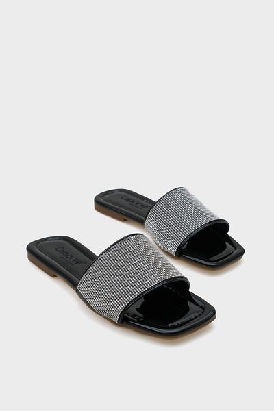 Capone Outfitters Stoned Single Strap Flat Heel Women's Slippers