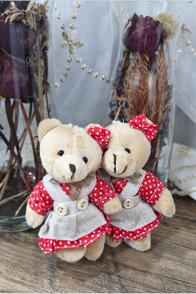 Şirin 2 Mini Teddy Bear Keychains – Cute Plush Single Keychain
