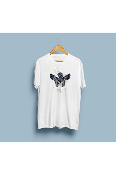 Generic Brand Oversize Armed Angel Design Unisex T-Shirt