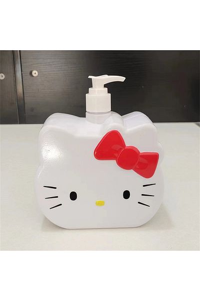 Choice C 750ml Sanrio Hello Kitty Sanitizer Press Bottle Cartoon Kt Cat Model Shower Gel Refill Press Bott.