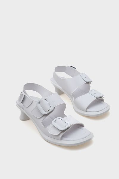 Capone Outfitters Sandale de damă Dixie cu toc mediu cu cataramă dublă