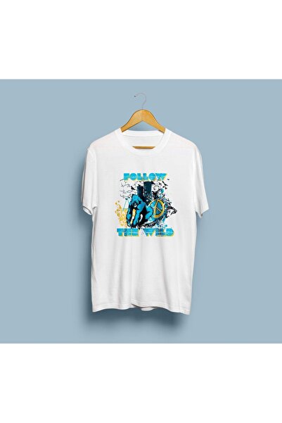 Generic Brand Oversize Follow the Wild Design Unisex T-Shirt