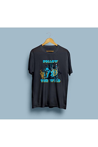 Generic Brand Oversize Follow the Wild Design Unisex T-Shirt