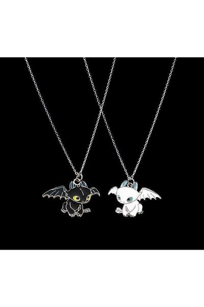 Kuzgunshop How to Train Your Dragon - How to Train Your Dragon Best Friends Couple Necklace