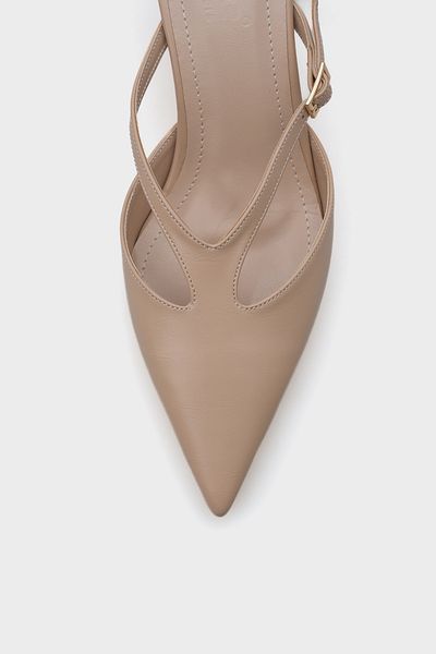Capone Outfitters Lucie Medium Heeled Pointed Toe Buckle Women's Closed Toe Slippers
