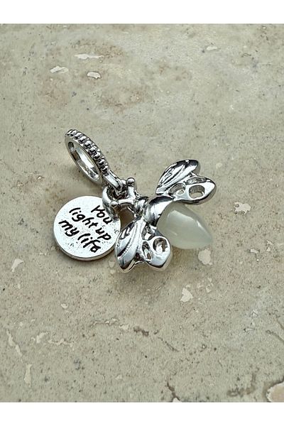 Snartun Dangle Firefly Steel Charm Steel Bracelet with Changeable Charm