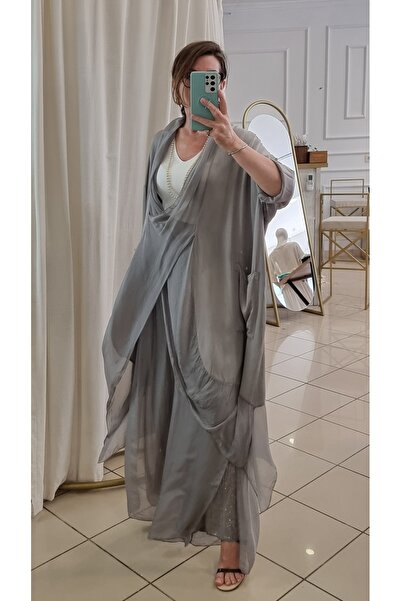 pudubutik Silk Collar Italian Tunic Mink