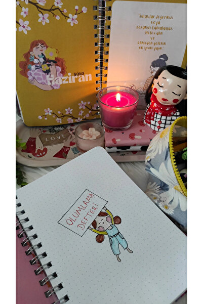 Crow Notebook A5 15x21 Cm Lastikli Spiralli Sert Kapak Tarihsiz Noktalı Not Defteri Deniz Mahsulü