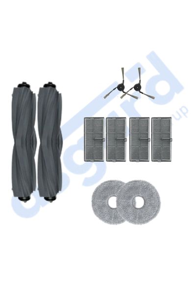 Asgard Grup Dreame X40 Master-X40 Ultra-L40 Ultra Compatible 2 Main Brushes 2 Side Brushes 4 Filters 2 Mops