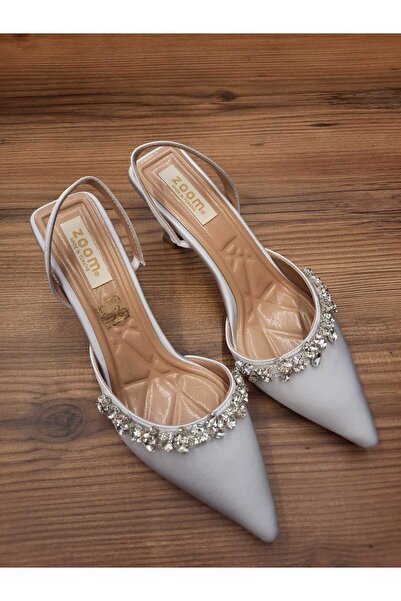 Zoom Women Style Very Stylish Stiletto with Stone Detail Front