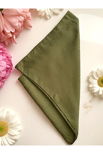 Lavena scarfs Σαλιάρα ζακάρ με λουλουδάτο σχέδιο σειράς Papatya - Πράσινο