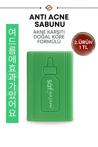 Safyaşam Acnea Anti Acne Sabunu Acne Serumu Etkili Siyah Nokta Ve Acne Karşıtı Acne Sabunu Barı 120 gr