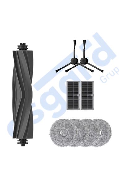 Asgard Grup Dreame X30Pro-L10S Pro Ultra-X30 Ultra Compatible 1 Main Brush 2 Side Brushes 2 Filters 4 Mops