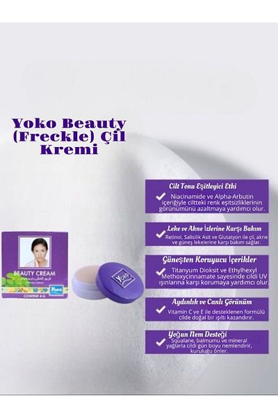 YOKO Face Cream - 4Gr Freckle and Brightening