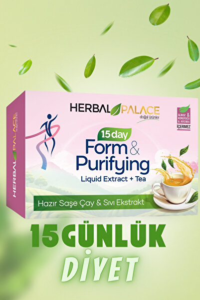Herbal Palace 15 Günlük Detoks Programı Detoks Çay & Sıvı Ekstrakt