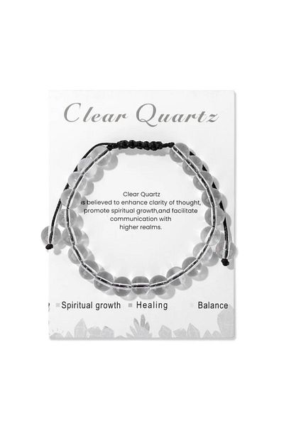 hmgtaş 8mm Natural Stone Beads Adjustable Bracelet - Braided Rope, Special Design for Women and Men