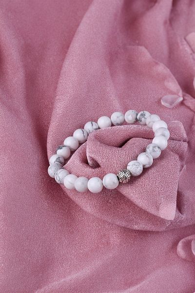 hmgtaş Howlite Stone Bracelet
