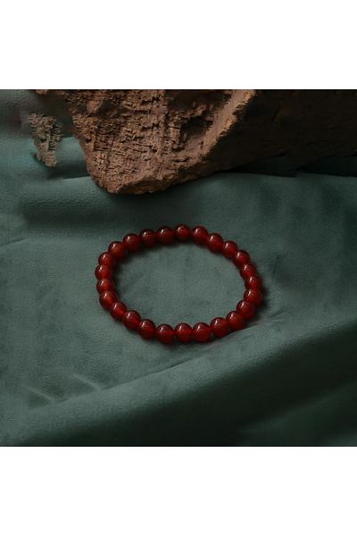 hmgtaş Natural Stone Garnet Stone Charm Bracelet Stylish Energy Stress Success Bracelet