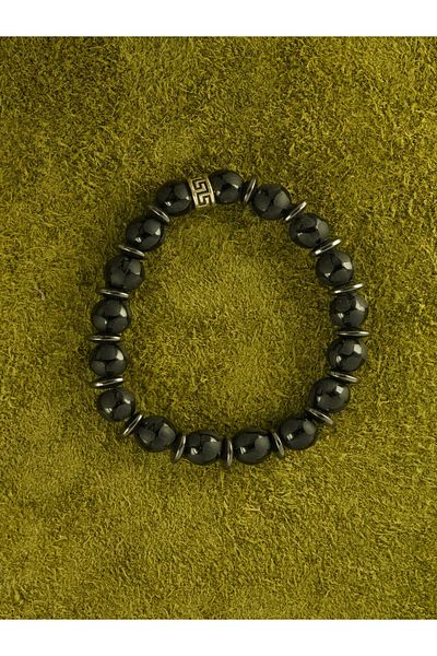hmgtaş Black Onyx Stone Bracelet - Charm Bracelet
