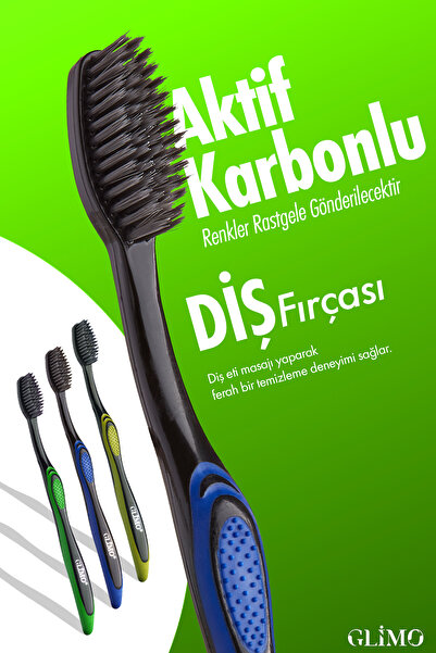 Glimo Glımo Aktıf Karbonlu Agız Bakım Dıs Fırcası