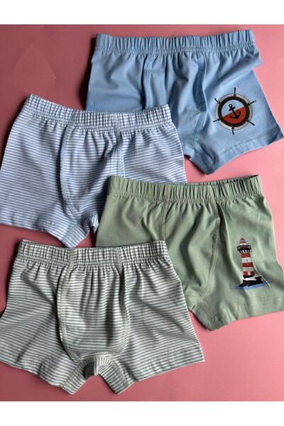 Elosia Sealer, 6-Pack Sailor Themed, Cotton, Printed Boys' Boxer Shorts