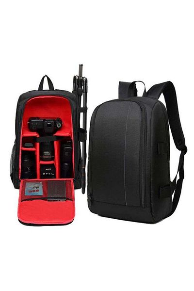 Generic Large Capacity Waterproof And Shockproof Backpack With Adjustable Soft Cushion Camera Bag