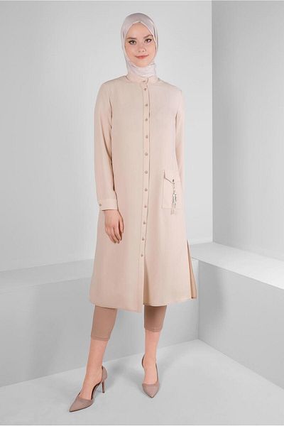 Alvina POCKET CHAIN DETAIL BUTTONED TUNIC 43669