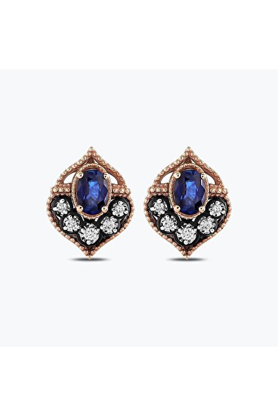 Altınbaş Elmas Safir Küpe