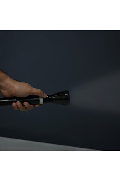 Olsenmark Led Torch With 2000m Range | 4000mah Battery, Cree Xpe, Portable, Military-grade Build