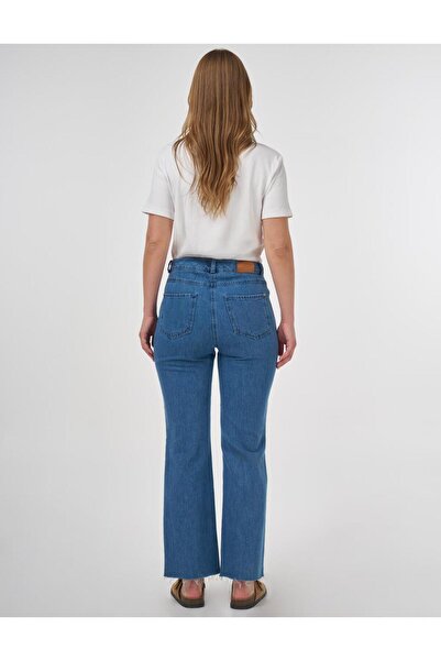 Kayra Yüksek Bel Straight Denim Pantolon İndigo