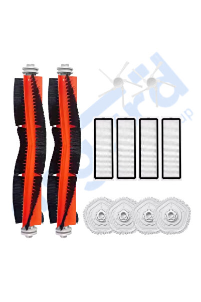 Asgard Grup DREAME W10-W10 PRO UYUMLU 2 Ana Fırça 2 Yan Fırça 4 Filtre 4 Mop