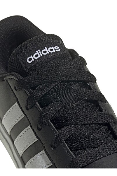 adidas Siyah - Beyaz Erkek Çocuk Yürüyüş Ayakkabısı Gw6503 Grand Court K