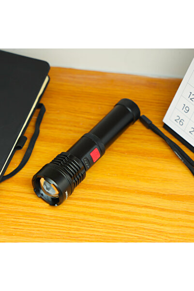 Olsenmark Rechargeable Led Flashlight – 5w Cree Led, 2000mah Battery, Military Grade, 5 Hrs Runtime