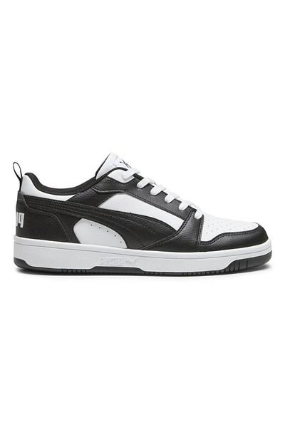 Puma 392328 01 Adults Rebound V6 Low Men's Sneaker - White/Black/White