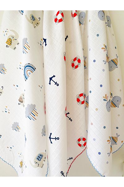 COOLMINIES Set of 3 Muslin Blankets - Newborn Baby Blanket, 100% Cotton Cloth, 80*90 cm