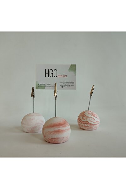 Hgo Atelier Rose Crocodile Patterned Mouthed Note Holder