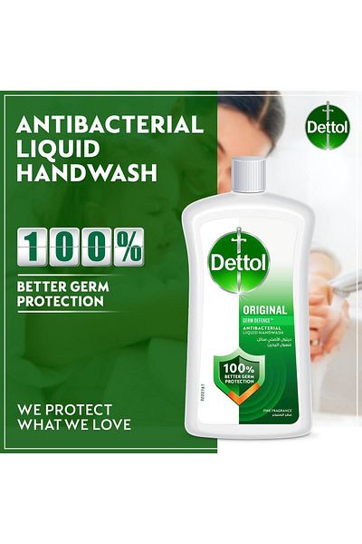 Dettol Original Liquid Handwash Refill, Pine Scent, 1L x3