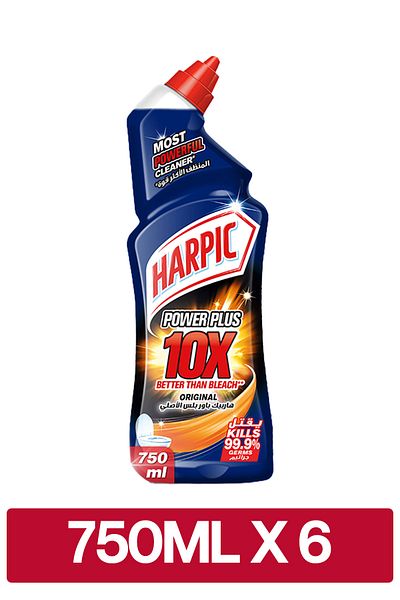 Harpic Original Power Plus Toilet Cleaner, 750ml x 6