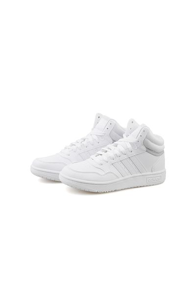 adidas Hoops Mid 3.0 White Sneaker - Casual Sports Shoes
