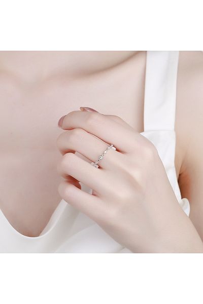 delis Inel Argint 925, Jw1315, Model Flori, Placat Cu Rodiu