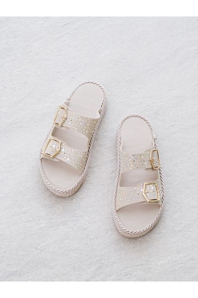 Munshoes Γυναικείες πέτρινες παντόφλες Pina